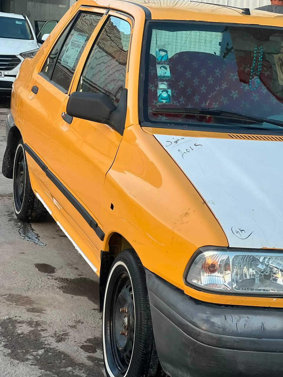 ‼️ 👇

---

*للبيع سيارة سايبا 2015 🚕*

*المواصفات:*
- *اللون*: اصفر
- *الموديل*: 2015
- *الرقم*: انكليزي
- *الحالة*: مجفتة جديدة، صدر امامي جديد، جامة امامية جديدة، شاصي جديد، كازكيت جديد
- *الملاحظات*: مبدل باب سايق + ضربات بسيطة

السيارة جاهزة شغل، ما تحتاج صرف.
السيارة نضيفة ومكفولة من ناحية المحرك والميكانيك.

*السعر*: 30ورقة وبيها مجال للشراي
*المكان*: بغداد
 * الرقم : ***********

