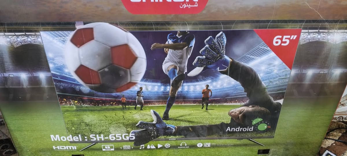 شاشه شينون حجم 65 جديده بالكاتورنه استعمال أيام اندرويد 14 قابله لتزيل جميع البرامج  والالعاب صوره فول اج دي فور كي مع خاصيه ال اج دي ار يعني صوره روعه انترنيت سريع شاشه فول الفول ولوك جديدة السعر ب450 الف بيها مجال فقط للشراي يراسلني على الخاص أو الاتصال على الرقم *********** الرقم بي واتس اب مكاني بغداد الشعله مقابل جسر الشعب بالقرب من مطعم الحجي
