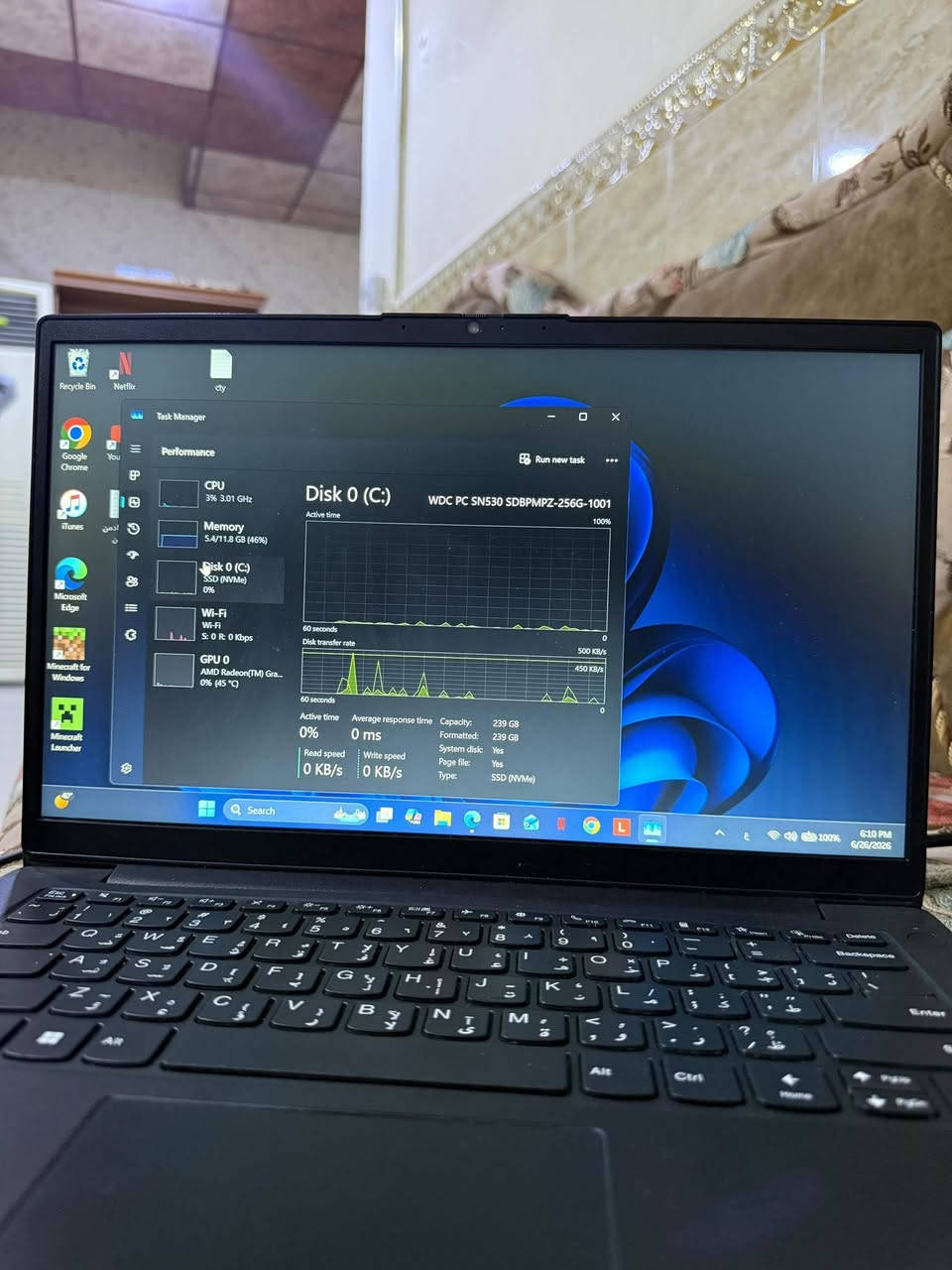 سعر اللابتوب  475.000 ألف دينار عراقي

💻 اسم اللابتوب: lenovo k14 gen 1

🔹 المعالج:  RYZEN 5  5600U

🔹 الرام:16+ويندوز 11 برو

🔹 الهارد:256

🔹 بطارية ليثيوم تايبسي تدوم استخدام عادي 5 ساعات

🔹كارت شاشة داخلي: AMD VEGA 8 4GB + 8GB

🔹الشاشة: FHD 14.1

🔹 العاب الي مشغلهن علية 
call of duty ب كل اجزائها على اعدادات متوسطة او ادنى 

Assassin's Creed Mirage

Cyberpunk 2077

Grand Theft Auto V

Ghost of Tsushima
و الخ....
📞 رقم الهاتف: ***********

عنوان صلاح الدين تكريت

