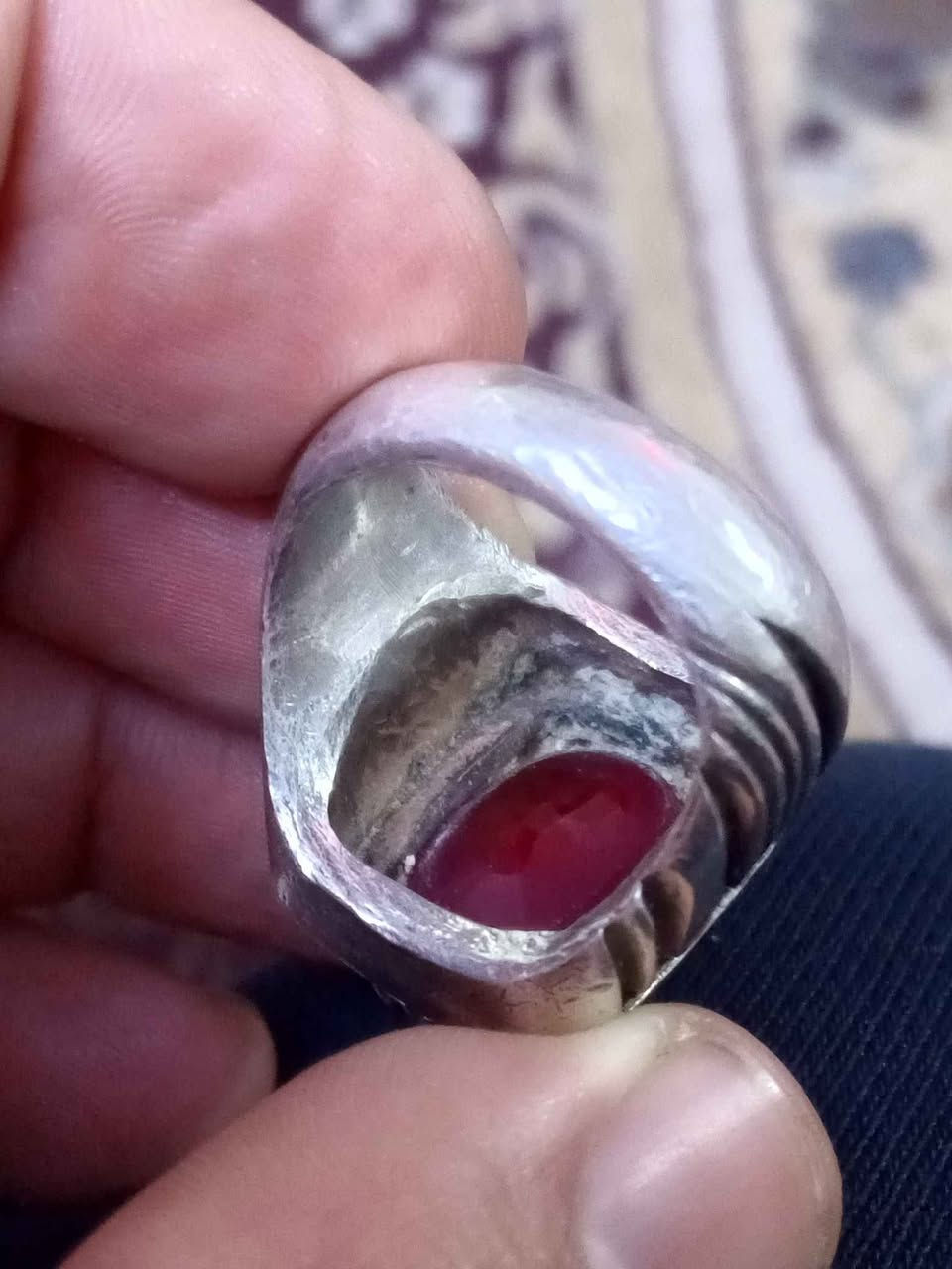 خاتم ياقوت قشميري قديم صياغه يدويه ثقيله قياس 23 سعره 100الف..مكاني بغداد دوره يوجد توصيل جميع محافظات العراق... بغداد, العراق


**إذا كنت صاحب هذا الإعلان وتريد حذفه لأي سبب، رجاءا أرسل رسالة إلى الدعم الفني**