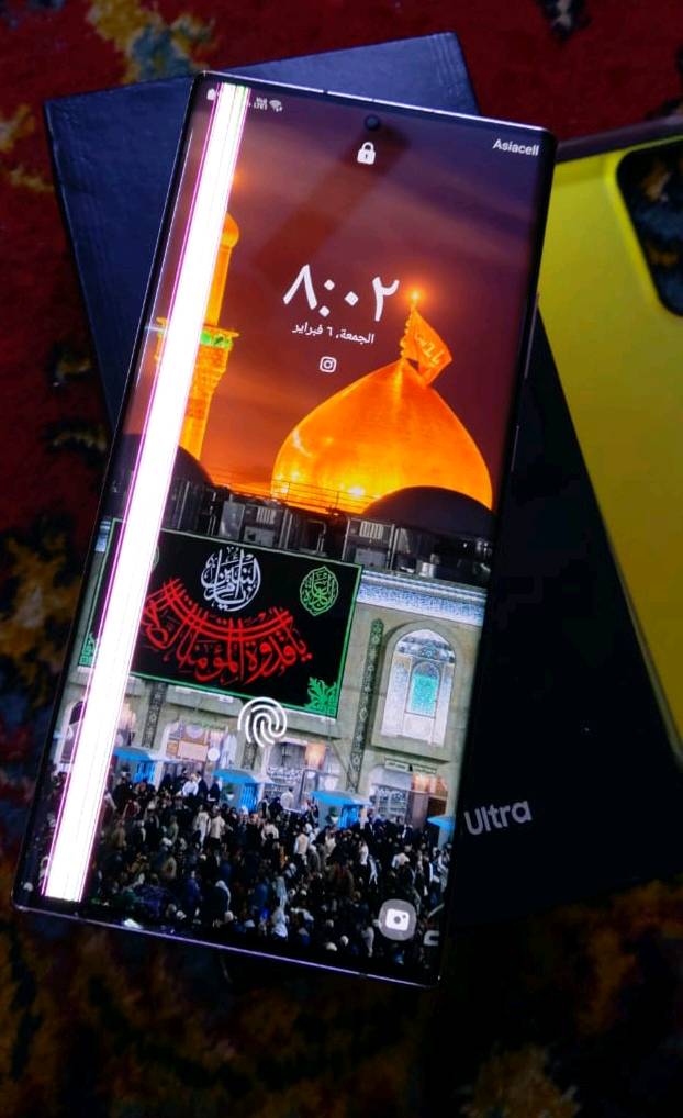 السلام عليكم

جهاز نوت 20 الترا 5g شرق اوسط دبل شريحة الجهاز نضافة 90% مكفول مامبدل بي اي شي كلة اصلي بس بي خط بل شاشة طاح مني واكسرت الشاشة شوي من جوة وصار بي خط ومامأثر على الشاشة او على اللمس ابد  وملحقاتة كارتون مالتة الاصلي وواير مالتة الاصلي وكفر السعر 300 وموجود توصيل الشراي يراسلني وبلخدمة وشكرا… 
