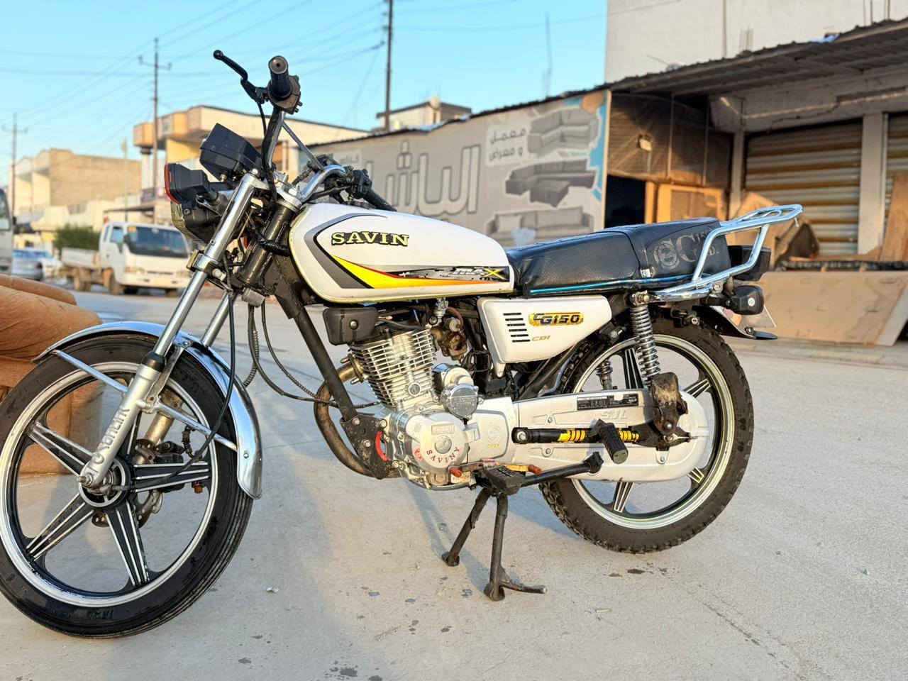 دراجة ساڤين 5گيرمحرك 200شرط مامفتوح موديل 2024كهربائيات شغاله نشاط فول سويجات تحكم من بعد تشغله من بعيد سعر 475شراي طب خاص او انتصل ***********مكاني كركوك
