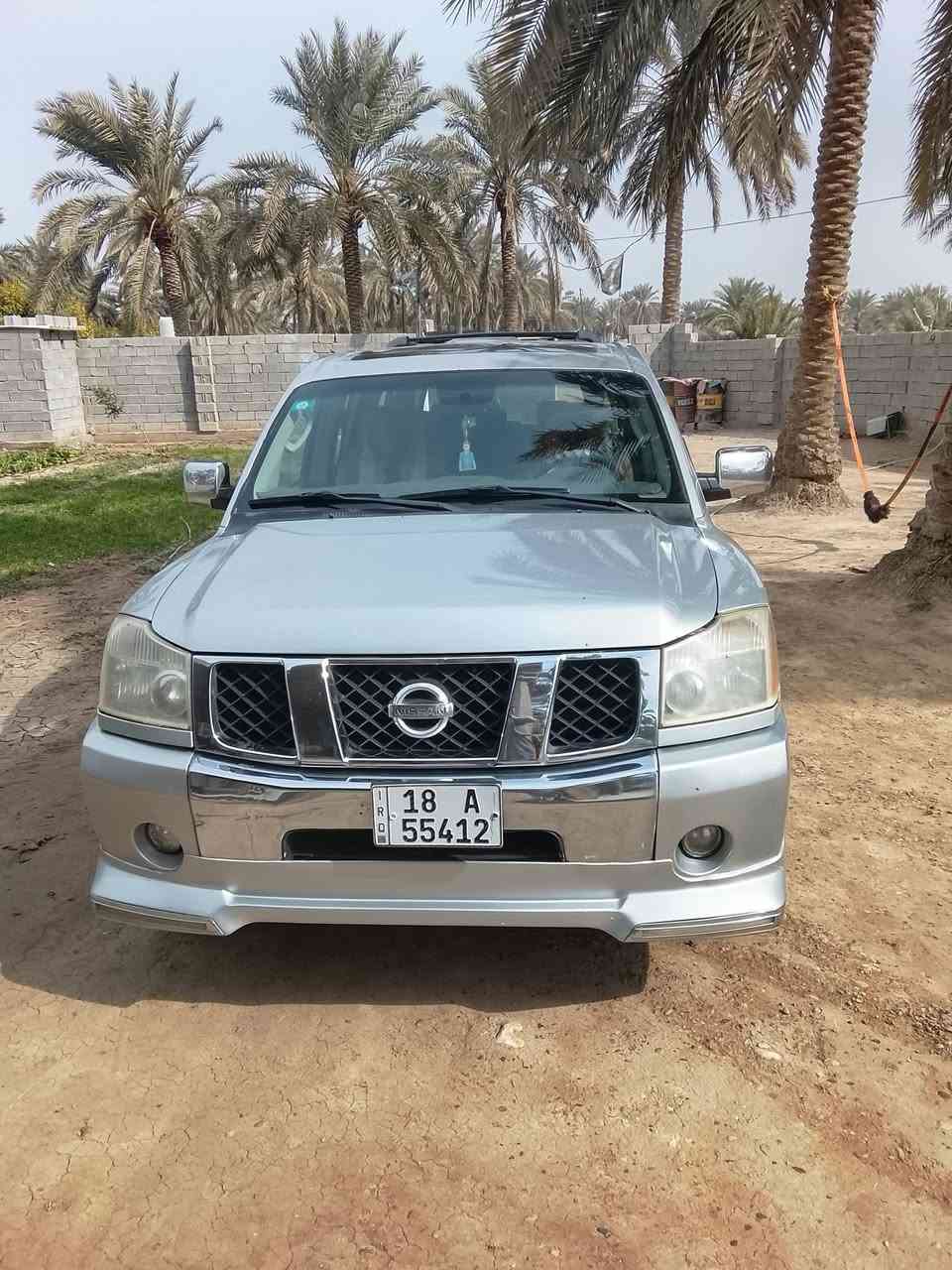 ارمادا للبيع موديل 2006رقم بابل انكليزي بسمي بيها منضومة غاز تبريد ثلج مصبوغه احزام  اثر جراد كير ومحرك وحداديه خير من الله العنوان المحاويل السعر 90 وبيها مجال اتصال فقط وبيك خير ودلل ***********/***********
