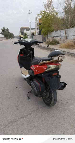 سلام عليكم ماكس بومه 120 كهربائيات شغال كامل سلف شغال نكره سلف بكل وقت اشاير شغال لايت عالي ناصي بك لايت كامل شغال محرك ما بيه أي عيب ناعم شلعه ومعدل شرط الفحص دراجه نضيفه ما متعوبه 
سعر 400بيه مجال 
***********
