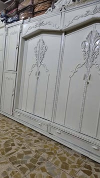 غرفه نوم • ٤ قطع • مصبوغه ابيض