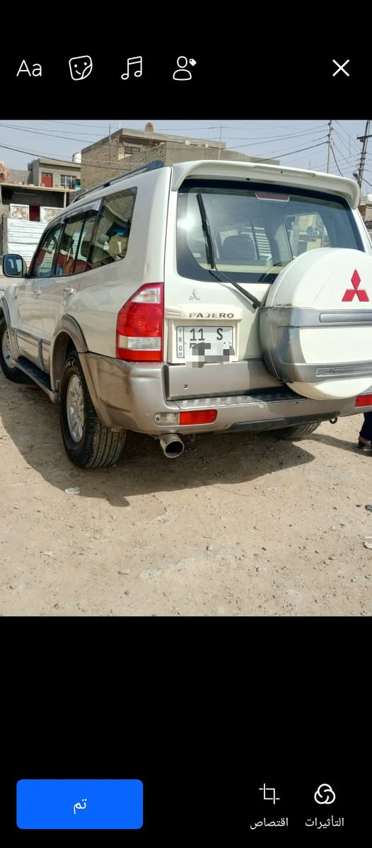 سلام عليكم سياره باجيرو لل بيع 2007 سياره نضيفه وحلوه وبيها مكينه وكير تشك الكاع السياره بسم والدي  رقم بغداد الجديد  سياره بيها طخات بصيطه سعرها  105 وبيها مجال  رقم *********** بي واتساب مكان بغداد
