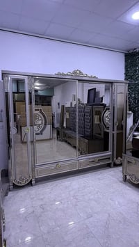 غرفه نوم ملكي حريم السلطان 9قطع صبغ حراري نظافه اخو جديد السعر مع الشد...
