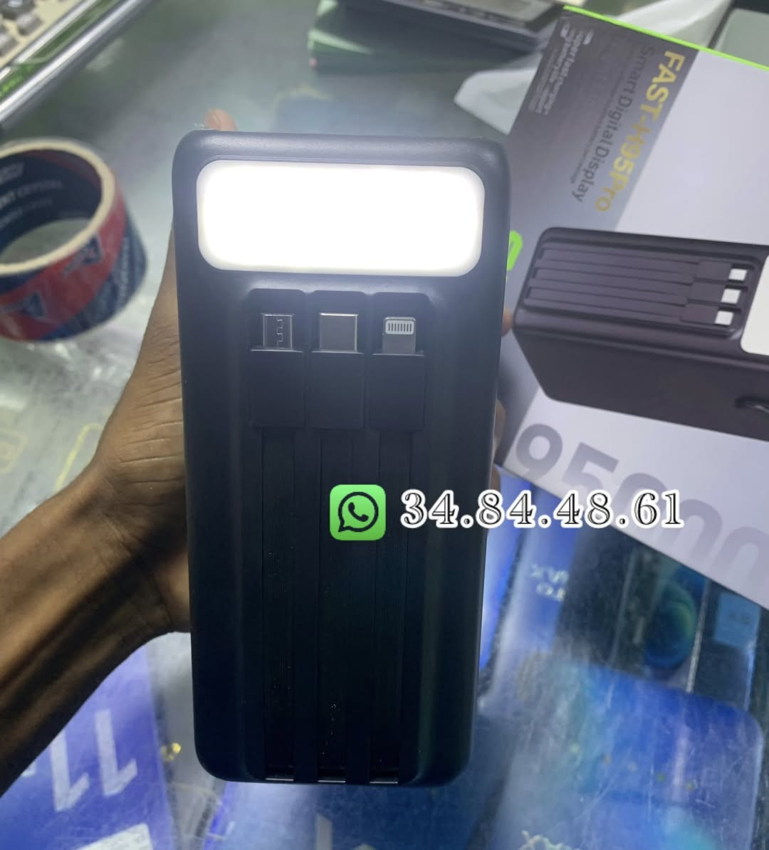 CALUS POWER BANK 95.000mah🔋
وحش الطاقة الأصلي الفريد من نوعه 
يشحن هاتف سامسونج و آيفون بسرعة خيالية📱
للاستفسار والطلب عبر الواتساب :34 84 48 61


**إذا كنت صاحب هذا الإعلان وتريد حذفه لأي سبب، رجاءا أرسل رسالة إلى الدعم الفني**