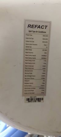 سبلت 2طن ريفاكت كامل مع جميع ملحقاتة ريمونت بواري وايرات السبلت نظيف ا...