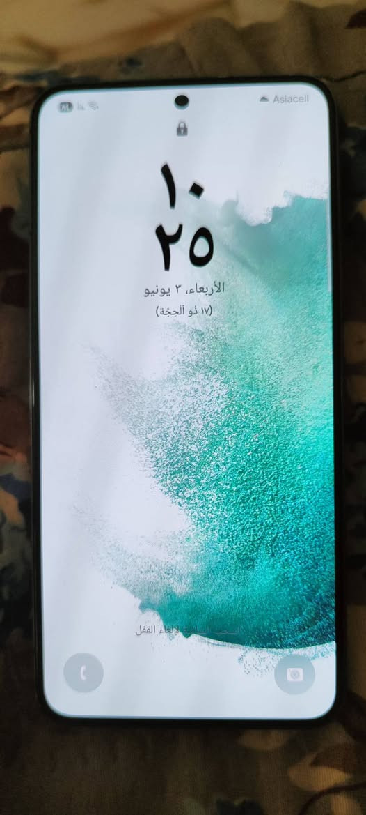 جلكسي s22 ذاكره 128 عشوائيه 8 نضيف كلش دبل سيم كارد بابل 
***********
