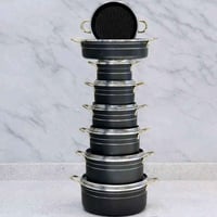 سيت قدور كرانيت • ٦ قدور ٢ طاوة • غير لاصق