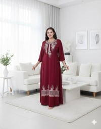 دشداشه نسائي • كشمير ايطالي اصلي • مقاسات 2XL-5XL