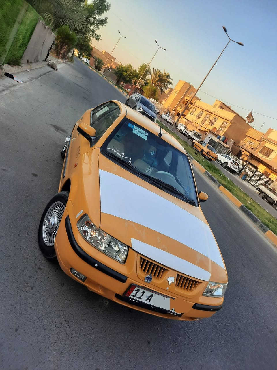 السلام عليكم سمند موديل 2011رقم بغداد الجديد مصفره هيئه وغرامات تحويل مباشر السياره مكفوله من ضربه وصبغ كير ومكينه مكفولات صدر أمامي خلفي جديد باتري جديد تبريد ثلج وسياره نضافتها شوفت عينك كلش حلوه سعرها 36 وبيها مجال بسيط مكاني بغداد للاستفسار ***********
