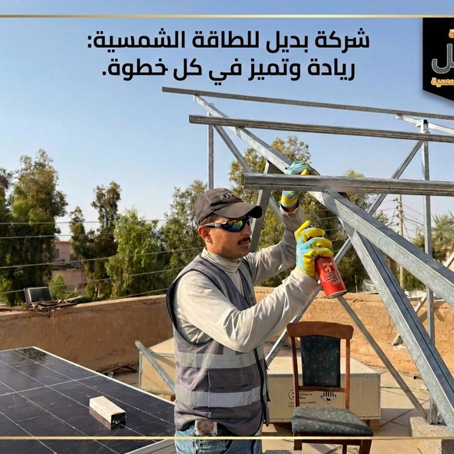 شركة بديل للطاقة الشمسية
العنوان #الانبار_الرمادي 

مستمرين في إنجاز وتنصيب منظومة طاقة شمسية متكاملة خطوة بخطوطة

 في منطقة   مدينة هيت 
📊 تفاصيل المنظومة:  
▫️ القدرة النهارية: 30 أمبير  
▫️ القدرة الليلية:30أمبير  

💡 منظوماتنا مصممة بأعلى جودة لضمان تشغيل مستقر، توفير بالطاقة، واعتمادية طويلة الأمد لجميع الاستخدامات المنزلية والتجارية.

📞 للاستفسار والحجز: ***********  

✨ بديل — طاقتك النظيفة تبدأ من هنا
