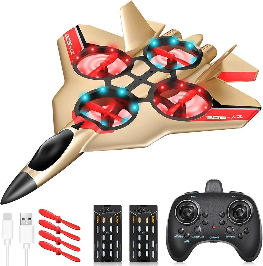 طائرة جونرين للتحكم عن بعد للأطفال، نموذج طائرة بتردد 2.4 جيجاهرتز مع مصابيح LED، طائرة تحكم عن بعد مزودة بمثبت جيروسكوبي رباعي المحاور للأطفال والمبتدئين (ذهبي)


**إذا كنت صاحب هذا الإعلان وتريد حذفه لأي سبب، رجاءا أرسل رسالة إلى الدعم الفني**