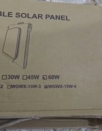 اللواح طاقه شمسيه قابله للطي 60 واط السعر ٥٠ لوح  بيه مخرجين السعر ١٠ ...