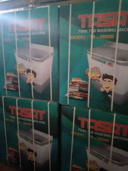 السلام عليكم
غسالة توست
وزن 38كيلو
جملة فقط 
غسالة درجة أولى
ماطور نحاس ضمان 5سنوات حقيقي
واصل جميع

 المحافضات
تواصل وساب
***********
