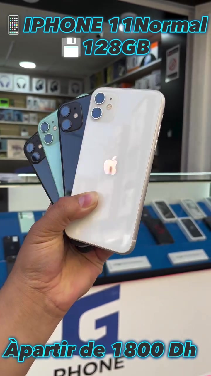 📱✨ مرحبا بناس وزبناء متجر Gphone Store 
11Normal✨📱
اللي باغي هاتف مستعمل نقي وخدّام مزيان راه متوفر مرحبا به 🙌

✔️ هواتف مجرّبة 100%
✔️ الحالة مزيانة بزاف
✔️ أثمنة معقولة
✔️ ثقة ومعاملة زوينة 🤝

🔋 البطارية مزيانة
📸 الكاميرا واضحة
📶 الشبكة خدامة بلا مشاكل

📍 ناس اليوسفية ونواحي وزبناء متجر Gphone Store
⏳ الكمية متوفرة للجميع ولله الحمد ❤️❤️
تواصل معنا
☎️0660141638

☎️06-90-41-46-47

📩 واتساب متوفر 💬
  
📍Localisation : حي الحسني تجزئة لراك قرب دكتور عقيل


**إذا كنت صاحب هذا الإعلان وتريد حذفه لأي سبب، رجاءا أرسل رسالة إلى الدعم الفني**