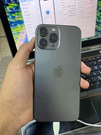 آيفون13بروماكس   ذاكره 256 دبل سيم  شاشه بلاديه شرط الفحص   فيس إيدي و...