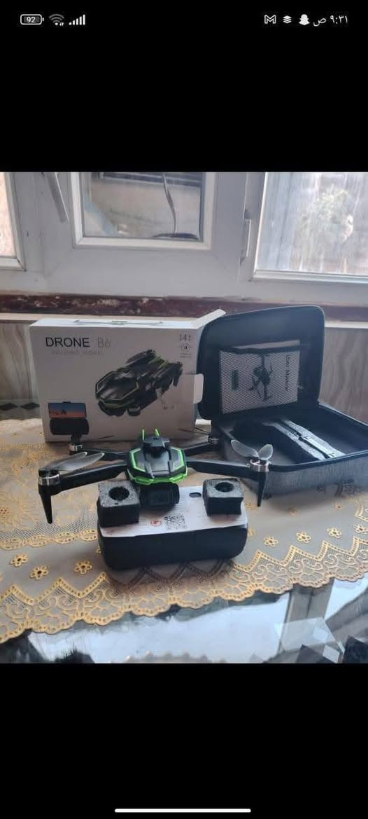 درون B6
كامره فول HD عاليه الدقه
محركات برشلز
دبل بطاريه
عوده تلقائيه عنده فقدان الاشاره
وضع تثبيت الارتفاع
التحكم بلاشاره
التتبع الذكي
ارتفاع ١٥٠ متر
مدى ٥٠٠ متر
السعر ٤٠ الف *********** وات ساب يوجد توصيل
