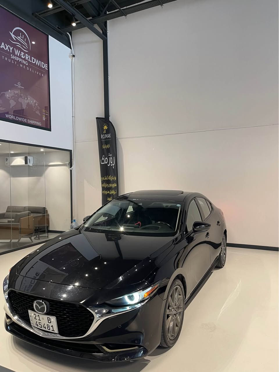 Mazda 3 premium plus 2021
فول فول مواصفات  - بەس بۆنیت بۆیاخە بێ ناوگرتن 
ئێرباگی تەقیوەو سستم کراوەتەوە — ٢٥ هەزار مایل ڕۆشتووە
ڕەقەم سلێمانیە هەموو شتێکی تازەیە — مەکینە ٢.٥ تۆربۆ یە
گێڕ و مەکینە و کارەبایی. و ڕادار هەمووی بەشەرت- ڕەقەم شانسیەکەم داناوە سێری دەعمەکەی بکەن -شوێن سلێمانی

‏JM1BPBDY8M1317914

***********
*********** السليمانية, العراق
