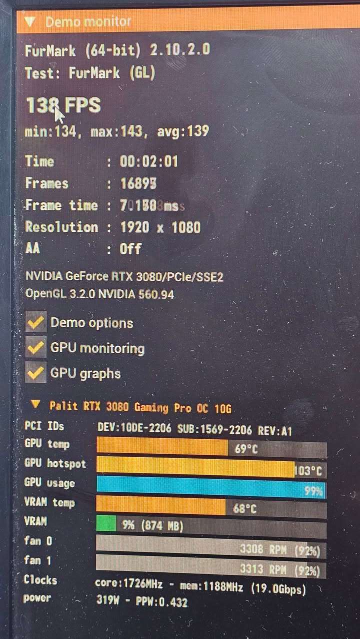 عندي كارت وحش RTX 3080 🔥 10G 
الكارت نظيف جدا ومامفتوح اريد ابيعه واخوان بدون كسران السعر الحاجة نظيفة جدا


**إذا كنت صاحب هذا الإعلان وتريد حذفه لأي سبب، رجاءا أرسل رسالة إلى الدعم الفني**