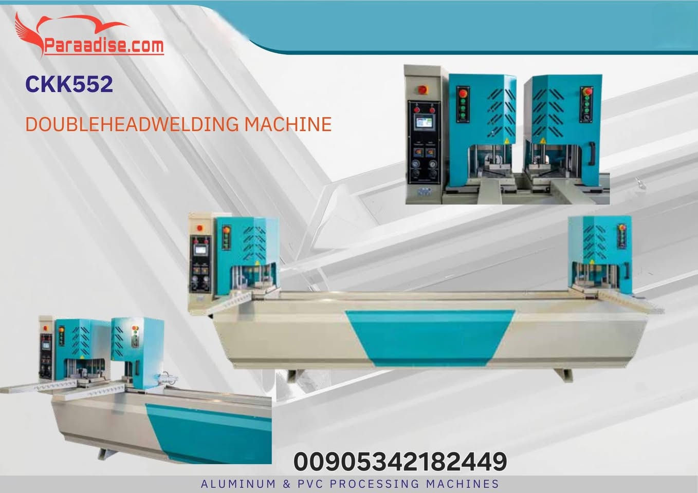 🔧 **Paraadise Makina** manufactures high-precision, durable, and efficient machines for PVC and aluminum window & door production.
From cutting and welding to corner cleaning and milling,
we deliver **quality, strength, and long-lasting performance**.

🚢 Export-ready production
⚙️ Professional industrial solutions
📈 Trusted Turkish engineering

---

🌍 **نقدّم حلولاً قوية للأسواق العالمية!**

🔧 **بارادايس ماكينا (Paraadise Makina)** متخصصة في تصنيع آلات عالية الدقة والمتانة
لصناعة نوافذ وأبواب PVC والألمنيوم.
من القطع واللحام إلى تنظيف الزوايا والتفريز،
نضمن **الجودة والقوة والأداء طويل الأمد**.

🚢 جاهزون للتصدير
⚙️ حلول صناعية احترافية
📈 هندسة تركية موثوقة

---
🌍 **Uluslararası pazarlara güçlü çözümler sunuyoruz!**

🔧 **Paraadise Makina**, PVC ve alüminyum doğrama üretimi için
yüksek hassasiyetli, dayanıklı ve verimli makineler üretir.
Kesme, kaynak, köşe temizleme ve freze makinelerinde
**kalite, güç ve uzun ömürlü performans** sunar.

🚢 İhracata uygun üretim
⚙️ Profesyonel endüstriyel çözümler
📈 Güvenilir Türk mühendisliği

#ParaadiseMakina #ParaadiseMachinery #PVCMachines #AluminumMachines
#WindowMachinery #DoorMachinery #IndustrialMachines
#Export #MadeInTurkey #TurkishMachinery
#PVCProduction #AluminumProduction #GlobalTrade
#Makineİhracat #EndüstriyelÇözümler #MiddleEast #Europe #Africa


**إذا كنت صاحب هذا الإعلان وتريد حذفه لأي سبب، رجاءا أرسل رسالة إلى الدعم الفني**