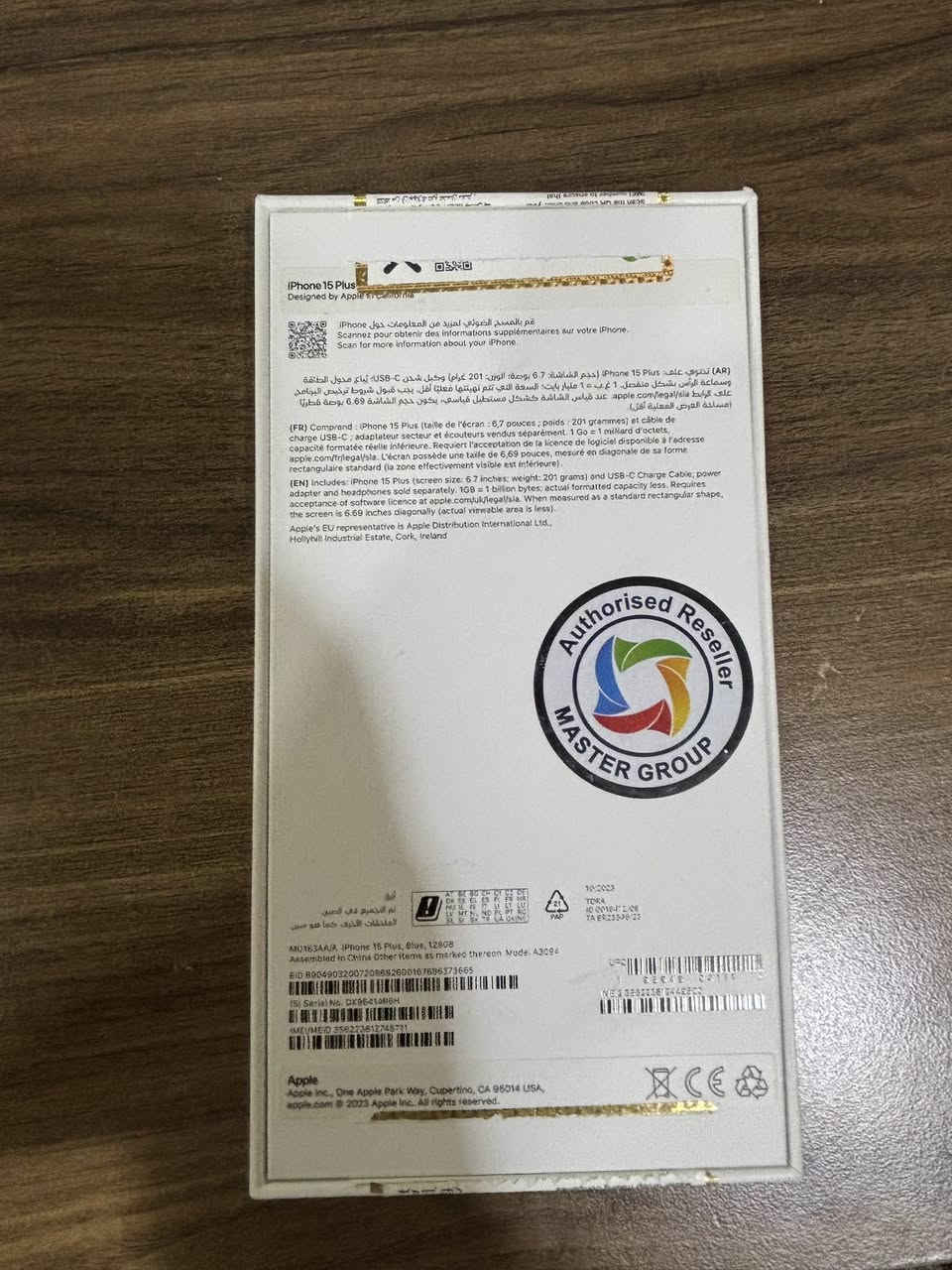 iPhone 15 plus 128GB
تاريخ الشراء: 27-12-2023
المتجر: ماستر ستور - كرادة 42
عدد دورات الشحن: 563
البطارية: %87
الجهاز ممفتوح نهائياً !
الجهاز نظيف جداً 
الضرر هو:
مبدل سكرين كاميرا وحدة - الخلفية - جهة اليمين ( دون فتح الجهاز ) 
…
بغداد - حي المستنصرية
***********
‎السعر 650.000
