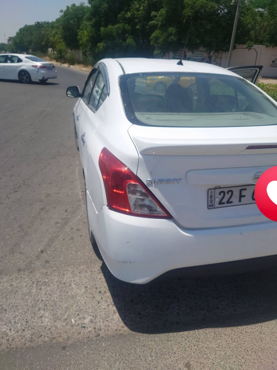 للبيع نيسان سني هندي  موديل 21ماشيه 120 اربيل بسمي  قطعتين صبغ وساب *********** هزه وفحص بيها الحد 8 اشهربعد + عبوة وفيت بم احتياط  كامل تخم تاير مع سبير كير محرك تبريد مكفولات بغداد شعب
