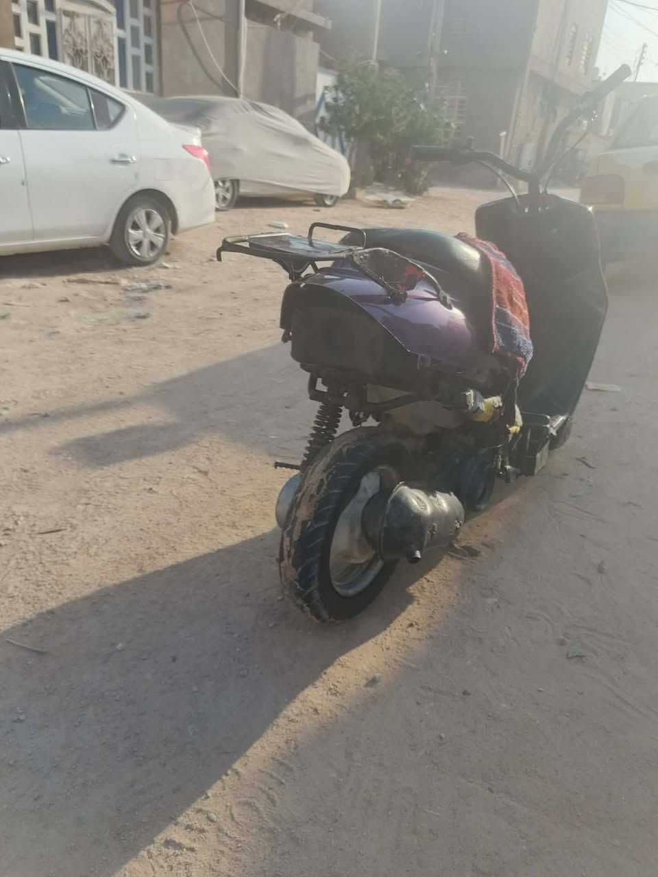 السلام عليكم عندي دراجه بيجي دراجه شغاله خير من الله مكان نجف حي النداء وهذا رقمي *********** سعر 180 بيها مجال
