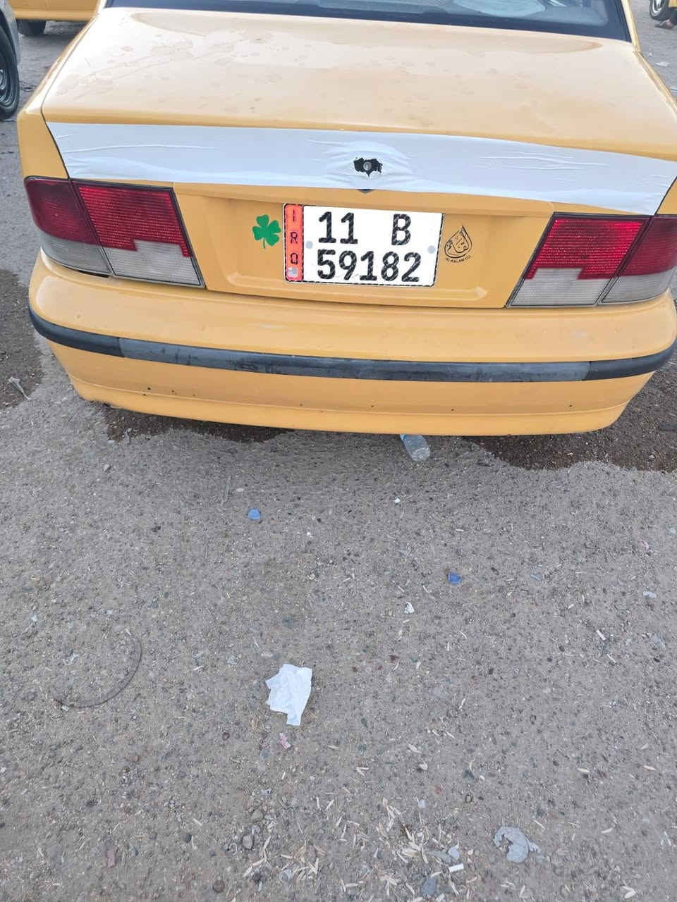 سلام عليكم سمند موديل ٢٠١١مكينه وكير وتبريد خير من الله سياره بيه بس بارد بل جاملغ الخلفي  كد شبر فقط بسمه مصفره مرور وهيئه سنويه ال ٣١ مكاني البياع  سعره ٣٢ رقمي ***********
