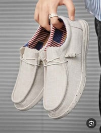 حذاء رجالي • لوفرس أصلي • قماش مريح