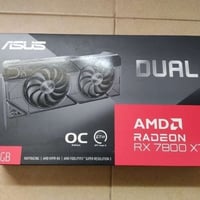⬅️كارت 7800xt 16GB نسخة Asus Dual➡️  كلش نظيف والكارتونة موجودة➡️  ب73...