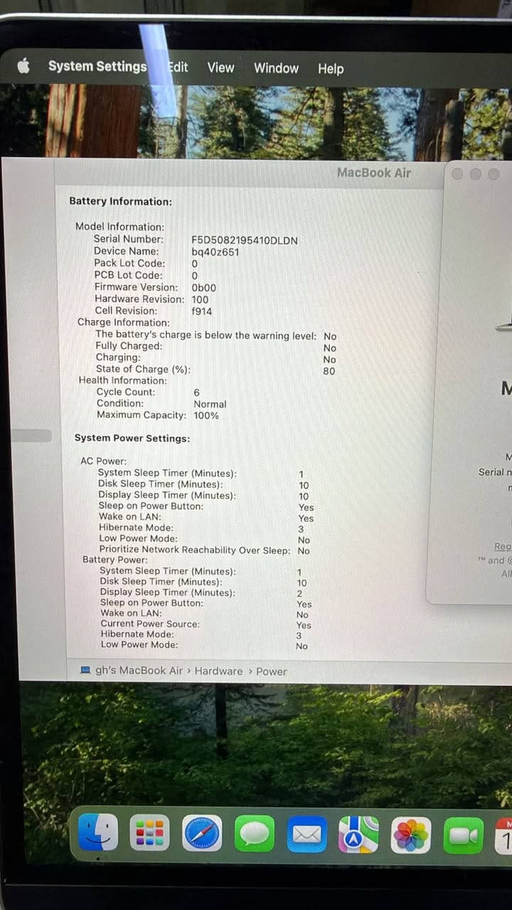 Air m2 13 inch
Ram 16 
Hard 256 
شرق اوسط عربي 
مشحون 6 مرات فقط جديد✅
كامل ملحقات نظافة 100‎%‎ 

للطلب ارسال رسالة https://t.me/Appllle_Product


**إذا كنت صاحب هذا الإعلان وتريد حذفه لأي سبب، رجاءا أرسل رسالة إلى الدعم الفني**