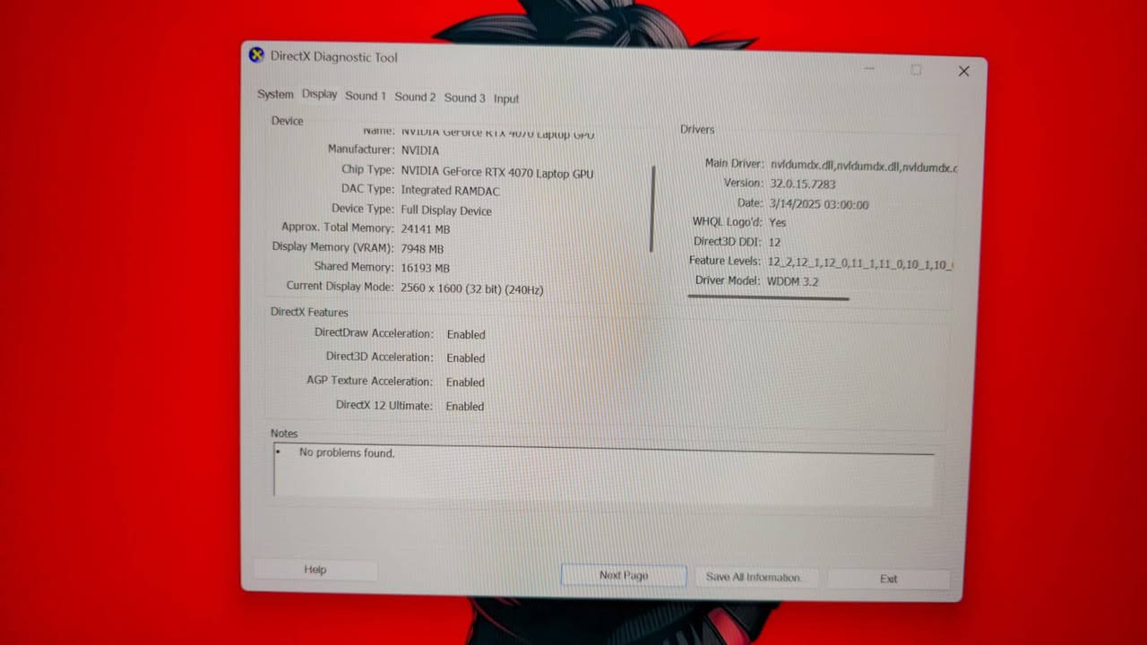 لابتوب Asus ROG Strix G18 للبيع – مستعمل بحالة ممتازة

المواصفات:

- المعالج: Intel Core i9-13980HX 
- كرت الشاشة: NVIDIA GeForce RTX 4070 Laptop GPU ‏(8GB GDDR6) مع MUX Switch + Advanced Optimus
- الرام: 32GB DDR5
- التخزين: 2TB PCIe SSD
- الشاشة: 18 بوصة WQXGA (2560×1600)
- الحالة: مستعمل ونظيف جداً.


**إذا كنت صاحب هذا الإعلان وتريد حذفه لأي سبب، رجاءا أرسل رسالة إلى الدعم الفني**