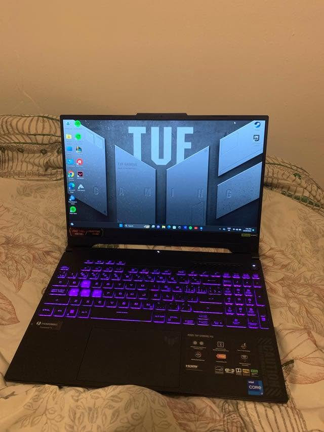 السلام عليكم
استخدام قليل 

ASUS

TUF Gaming F15 FX507ZC4

CPU - Core i7-12700H

GPU - RTX 3050 6G DDR6

RAM - 16G 3200

M.2 - 512G

LCD - 144Hz

لابتوب استخدام شخص سبب البيع ضرف خاص مع الملحقات كامل الشاحن 200 واط 

مع وصل الشراء مع الكارتون الجهاز كفالة من الصيانة والتبديل واي خلل 

ميسان العماره - ***********

ًً
السعر مليون و100 الف
