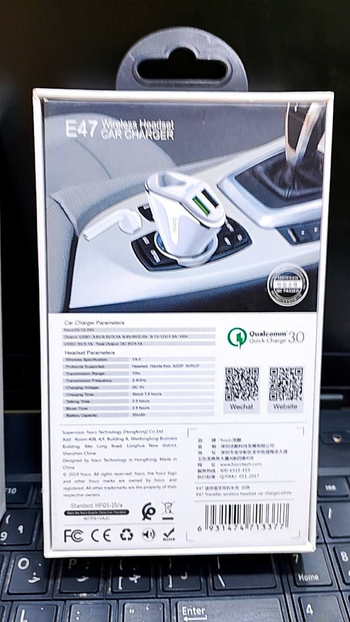 السلام عليكم ورحمة الله وبركاته 
                 👈  عرض خاص 👉

متوفر لدينا ألان شاحن سيارة من ماركة هوگو العالمية بمواصفات عالية جداً  تحتوي على منفذين شحن مع سماعة أيربود 
     
             ⬇️⬇️⬇️⬇️⬇️⬇️⬇️
⚡ قدرة شحن 18W حقيقي 
⚡ شحن جميع الأجهزة 
⚡ منفذ شحن طبيعي 
⚡ منفذ شحن سريع 
⚡ سماعة أيربود تربط على جميع الأجهزة عن طريق ( بلوتوث) تعمل 50 ساعة لمرة واحدة من السجن بطارية ليثيوم 🔋
⚡ يدعم خاصية الشحن الذكي في حالة وصول شحن الجهاز 💯 % يتم فصل الشحن تلقائيا 
⚡ ضمان حقيقي لمدة 12 شهر من قبل الوكالة في وجود أي خلل يتم الاستبدال من قبل المكتب 

علق بكلمة ... سعر ... يتم الرد 
العنوان 👈 المسيب شارع المستشفى مقابل صيدلية أوكسجين 

                (  الجبال للموبايل )

***********
***********

اشتري قطعة واحدة وأحصل على هدية من قبل المكتب
