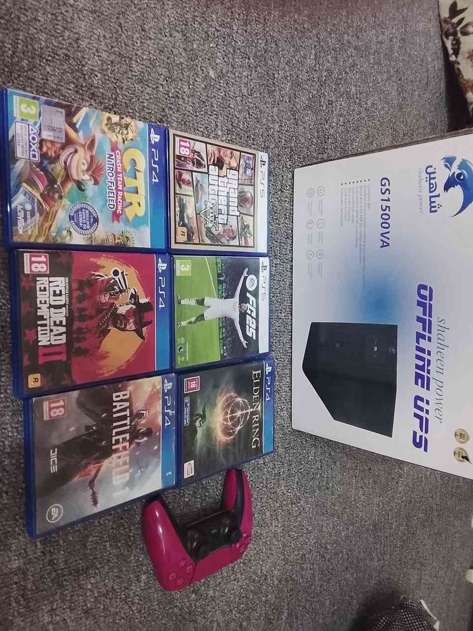 السلام عليكم
يو بي اس بعده بالكارتون  حجم ١٥٠٠ اوف لاين سعره ٦٠ قفل 
جوستك بلي فايف اصلي ٥٠ قفل
كل قرص وسعره 
سبايدر مان ٢ ب ٤٥
كول اوف ديوتي ب ٤٠
سايلنت هيل ب ٤٠
جيتي اي ١٥
فيفا ٢٠
الدن رنك ٢٥
كراش ٢٥
ريد ديد ٢٠
باتل فيلد ١٥


**إذا كنت صاحب هذا الإعلان وتريد حذفه لأي سبب، رجاءا أرسل رسالة إلى الدعم الفني**