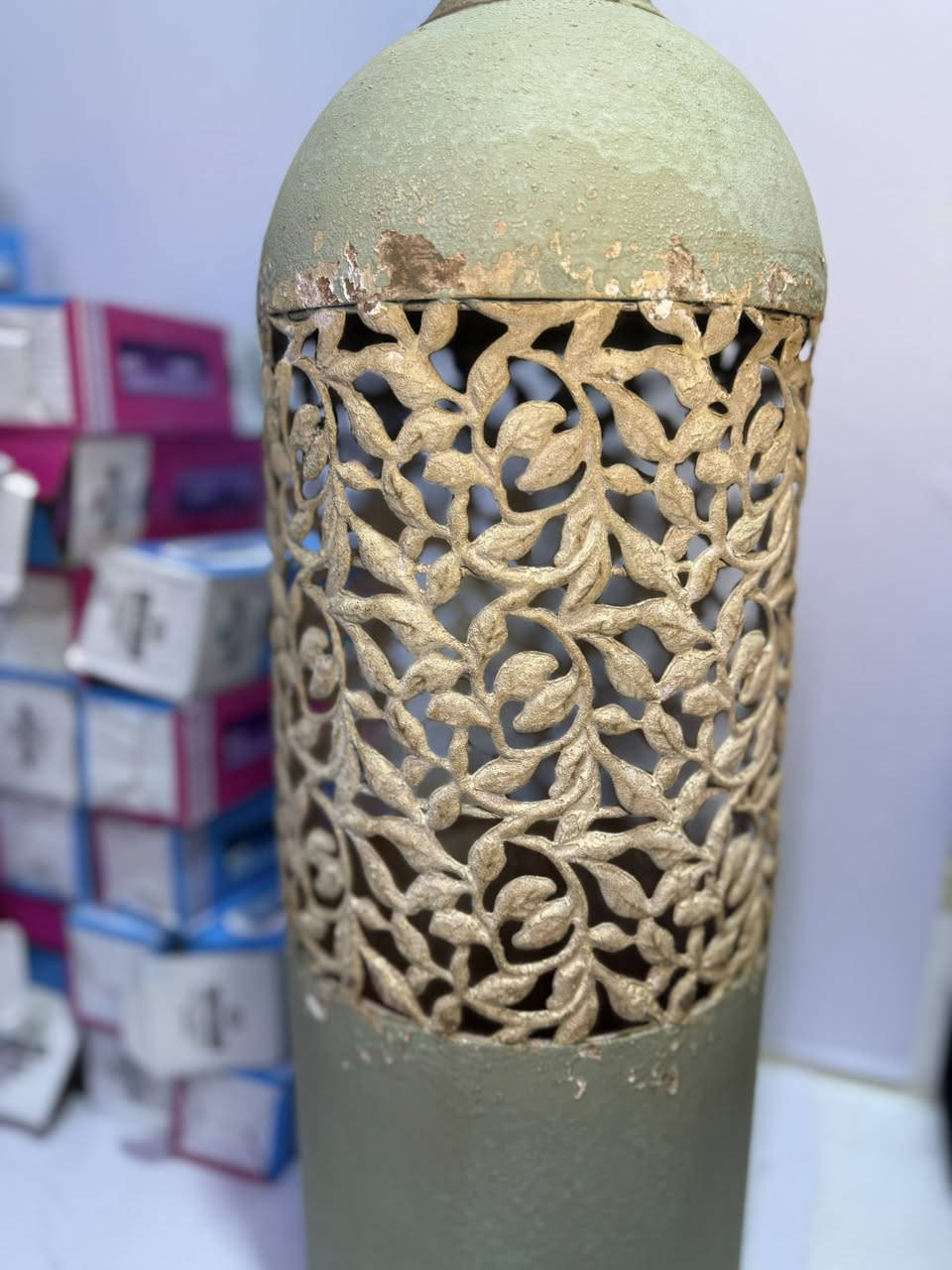 مزهرية  معدنية عتيقه كبيرة بنمط ريفي فرنسي وتصميم هندسي فني باللونين الأخضر والأبيض الشكل موضح بالصور السعر 20 الف


**إذا كنت صاحب هذا الإعلان وتريد حذفه لأي سبب، رجاءا أرسل رسالة إلى الدعم الفني**