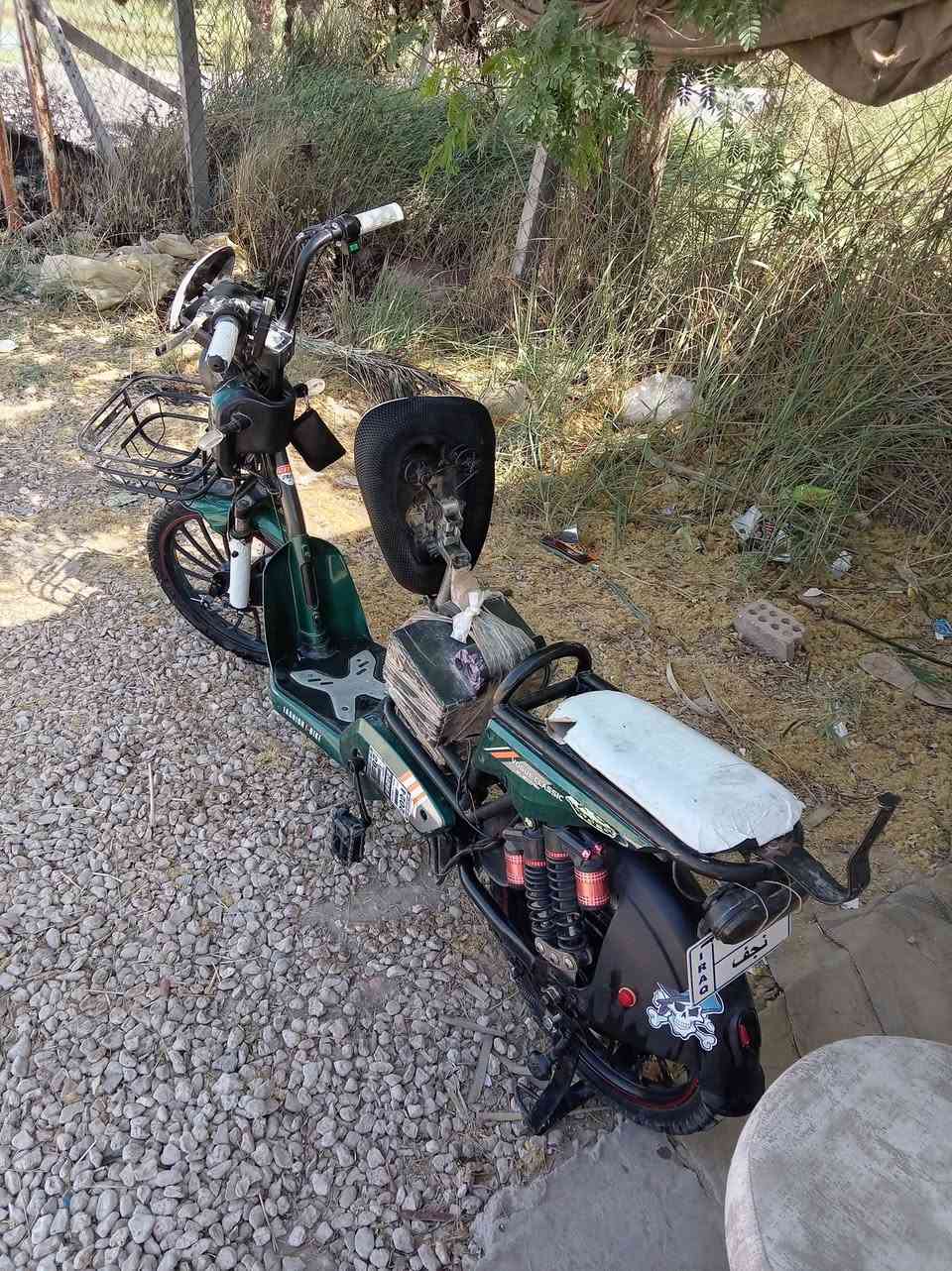السلا م عليكم
باسكن شحن
للبيع مكفول من كلشي
اشاير يمين يسار
لايت عالي ناصي
 ضفيره جديده علئ وضع الشركه بعده
عقل جديد علئ وضع الشركه
بايدرات عنده انفاذ الشحن
بطاريات جدد توني امبدلهن الاصليات العدد ٤
اسويج ٢ بصمه ٢ 
بريكات وره وكدام بل مكان
شاشه شغاله بلازمه تحويل الئ البلوتوث
اي خلل يصير بل دراجه يطلع عندك بل شاشه
سله كدام جديده
جاملغات جدد
بي جهاز إنذار عن السرقه
الباسكن انطيكياه مكفول من كلشي اذا بي شي مرجوع 
السعر خاص اتفضل وبيك خير تدلل
هاذه رقمي
*********** بي واتساب
متواجد عل خاص
أهلا وسهلا
