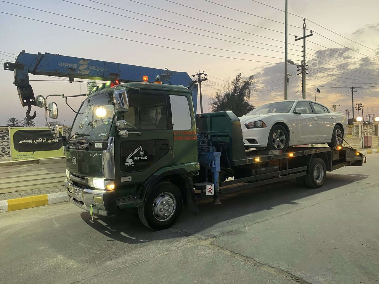 كرين للاجره داخل وخارج محافظه بابل خدمه ٢٤ساعه نقل كافه انواع السيارات اسعار مناسبه ***********
