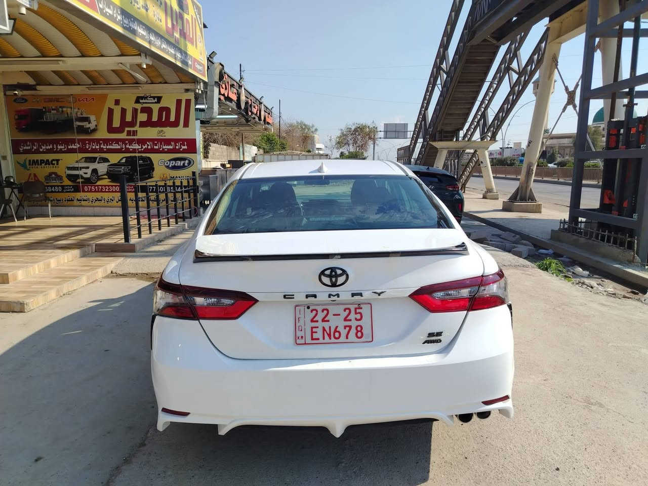 كامري 2024 se
وارد أمريكي 
موصفات 
تدفئة كشنات + ستيرن
لادار امامي + خلفي +جانبي ( بالمري )
ضرر قبق صندوق مبدل + جاملغ يمين مصبوغ + الحوض 
السيارة كاتي تترقم شمال فقط 
ماشية 23 الف ميل 
السعر 180 وبيها مجال 
***********
***********
