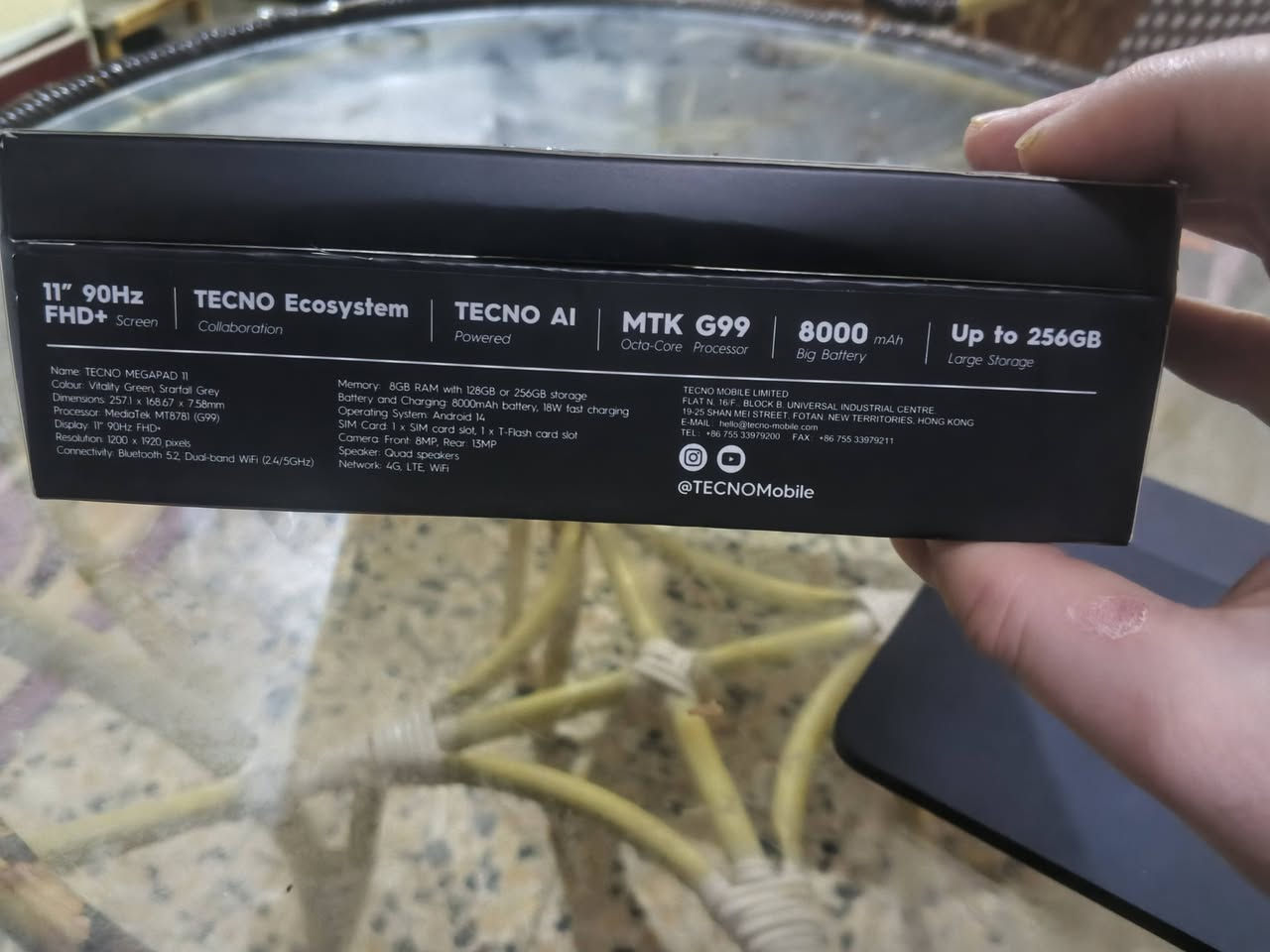 ايباد TECNO MEGAPAD 11 نضيف استعمال قليل بس للبوبجي مع ملحقاته كاملة كارتونه وشاحنه اصليه وتجي ويا حافضه من الشركه للبيع او لمراوس اب الترا اس 23 العنوان النجف الكوفه ***********

