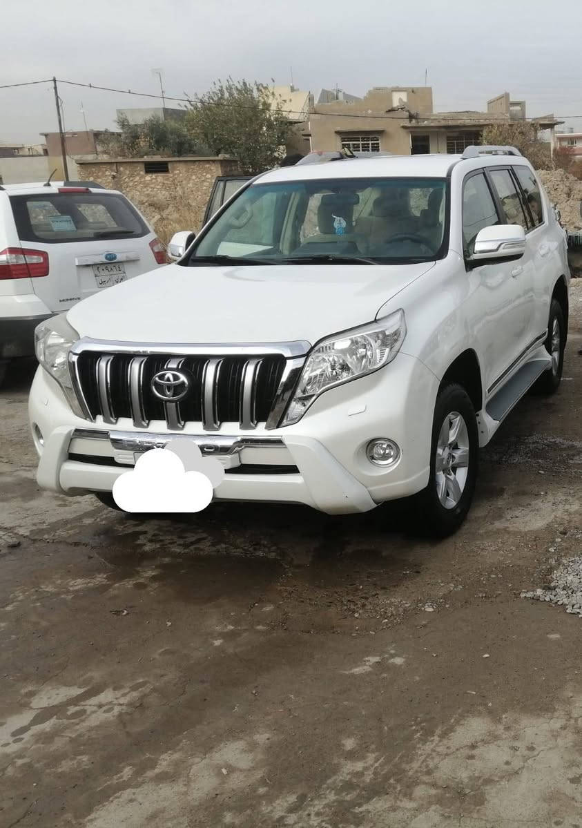 برادو ٢٠١٤ مكفول من الصبغ
٤ سلندر 
رقم جديد اربيل
سنوية جديد 
ماشية ٢٦٠
السعر ٢٦٠  
***********
