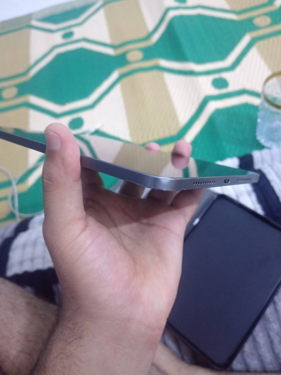 إعلان بيع آيباد ميني 6 (iPad Mini 6)
الموديل: iPad Mini 6
​الذاكرة: 64 جيجابايت.
​النظافة: 95% (جهاز نظيف جداً واستخدام حشيم).
​الملحقات: الشاحن  + كفر حماية هدية.
​ملاحظة: البيع بدون كارتونة (الجهاز مضمون وشغال 100% وما مفتوح سابقاً).
​الأداء: الجهاز طيارة بالألعاب وممتاز للدراسة والتصفح.
السعر 300الف


**إذا كنت صاحب هذا الإعلان وتريد حذفه لأي سبب، رجاءا أرسل رسالة إلى الدعم الفني**