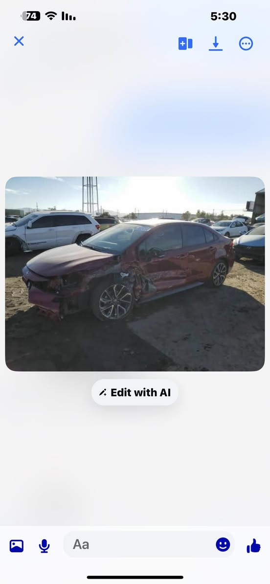 السلام عليكم للبيع كورلا وارد امريكي موديل 22 رقم اربيل بااسمي ضررها بموضح بالمنشور ماشيه 72 الف سعرها 140 
رقم الاتصال ***********
