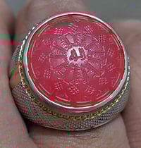 اندر الوان العقيق القديم منقوش الائمة المعصومين صياغة يدوية ثقيلة بغدا...