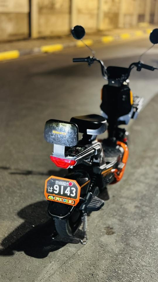 دراجة شحن حجم 16 اسمهه I bike  شركة الريان نظيفة جداً  للتواصل الاتصال على الرقم بي واتساب 

***********
المواصفات
لايت امامي بومه اربع عدسات
بريكات امامي خلفي دسك 
دبلات الامامي دهن والخلفي غاز
اربع بطاريات 16vفولت جديد
ملف 550حقيقي
السرعه45حقيقي
