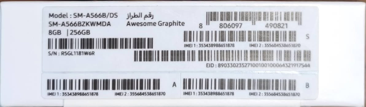 السلام عليكم اخوتي 
سامسونج جالكسي A56 5g
للبيع طگ كارتون ما مفتوح 
مكاني بغداد 
السعر خاص على هذا الرقم 
***********
