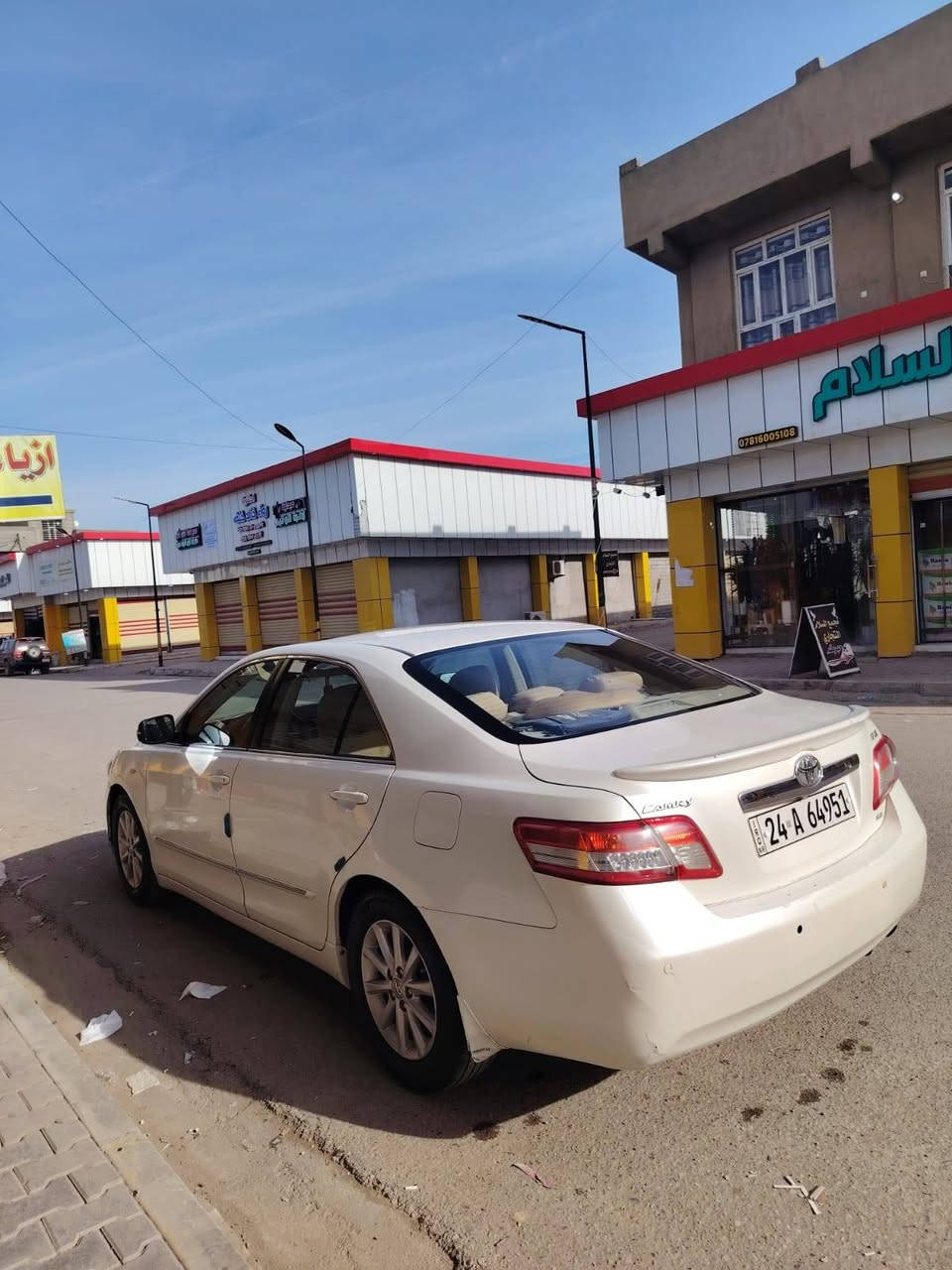 كامري 2010 خليجي GLX صبغ ربع الجاملغ الامامي عكس السايق فقط كير محرك صدر تايرات شرط سنوية هزة تحويل رقم دهوك بأسمي السعر 127$ للاستفسار ***********
